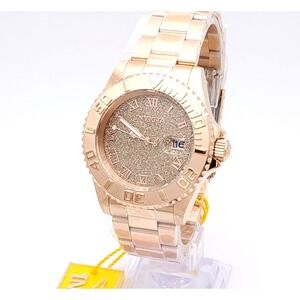 Invicta Angel Aureborne Rose Gold Watch 40mm